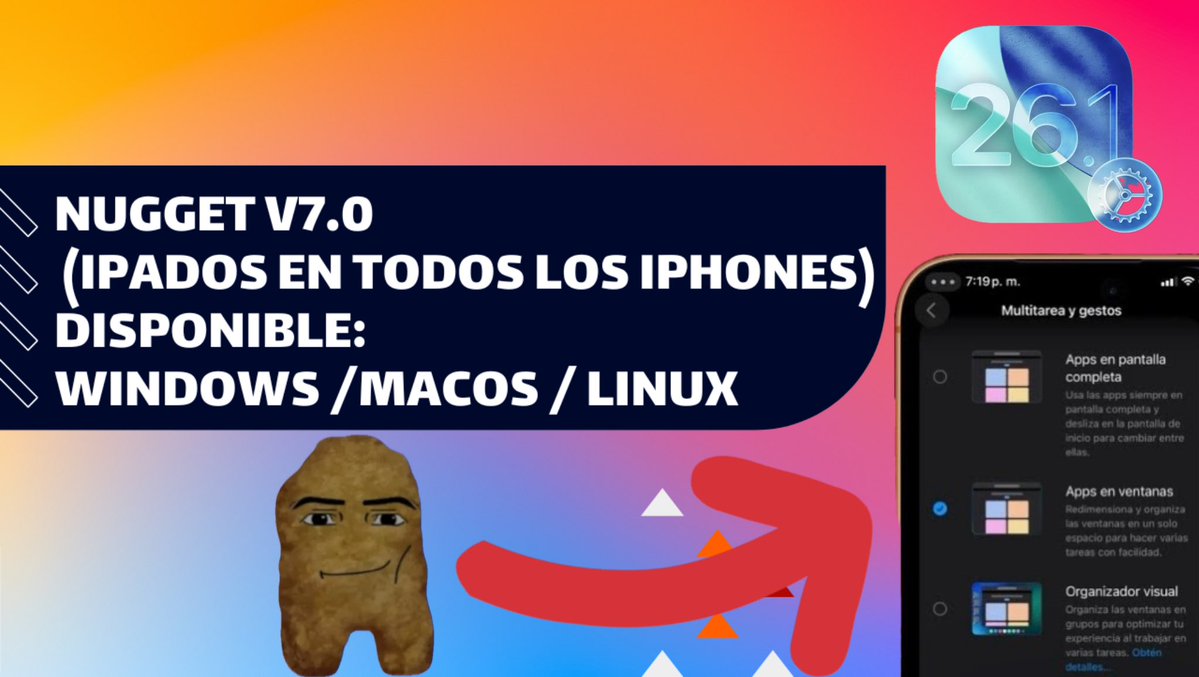 Quieres exprimir al máximo tu iPhone o iPad? Descubre #Nugget 

— la herramienta que permite activar funciones ocultas:

Activa iPadOS en iPhone 

Activa AOD en iPhone no compatibles

Isla dinámica en iPhone con notch &amp; más..

youtu.be/biNbCu1Musk?si…

Suscribe &amp; Comparte!!