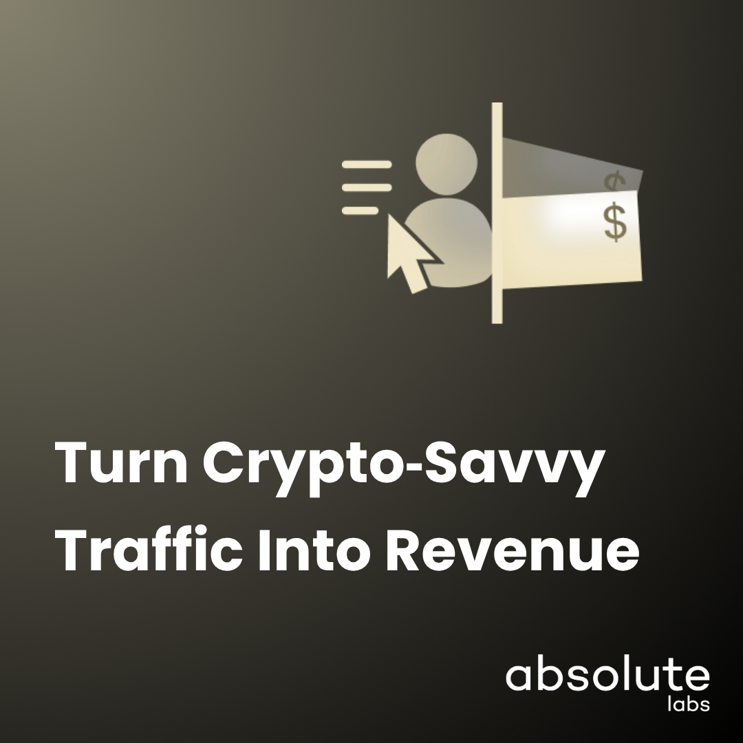 absolute_labs's tweet image. Most ecommerce funnels miss a high-intent audience hiding in plain sight.

Crypto-savvy visitors browse with purpose, expect frictionless experiences, and respond strongly to exclusivity, yet they remain invisible to traditional analytics.

Here’s the twist:
📈 They convert more,…