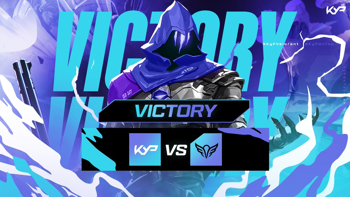 BOOM! FIRST WIN IN THE BOOKS! ⚡🔥
Massive GGs to 91Angels for an awesome match.
Proud of our squad on to the next. 💙

#KyPOnTop #VALORANT