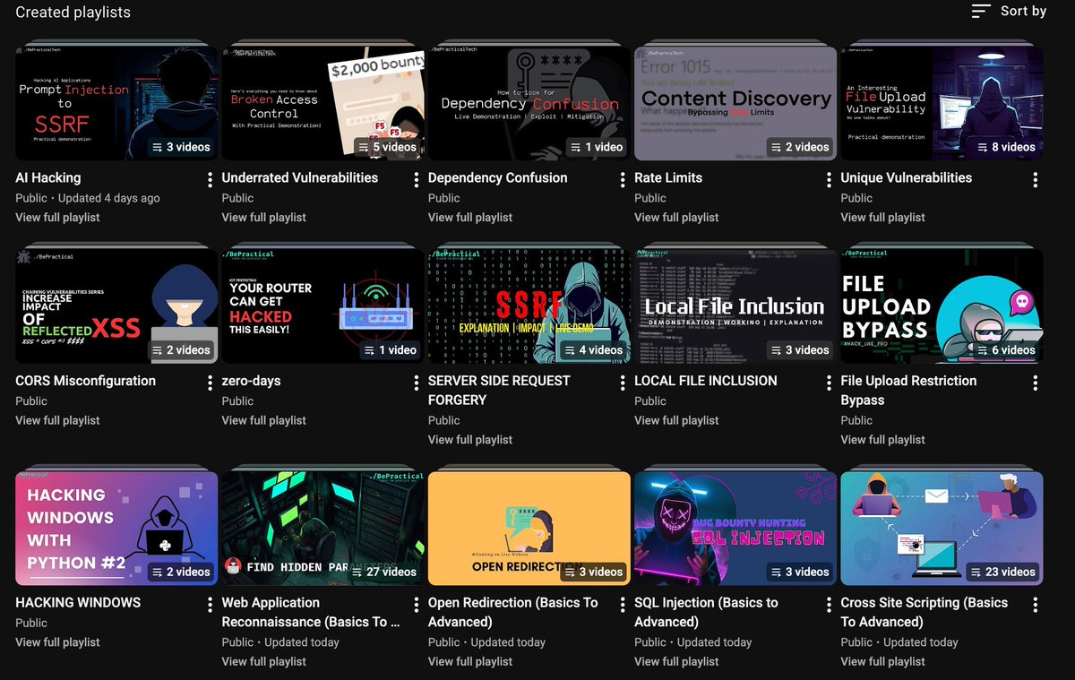 thehacktivator's tweet image. Here&apos;s how you can start learning bug bounty &amp;amp; web application penetration testing using my videos for free!!

If you are complete beginner, here&apos;s how you can get started:

1. Recon:  youtube.com/watch?v=i3-xJ-…

2. Open Redirection: youtube.com/watch?v=dDDEyQ…

3. Cross Site Scripting:…