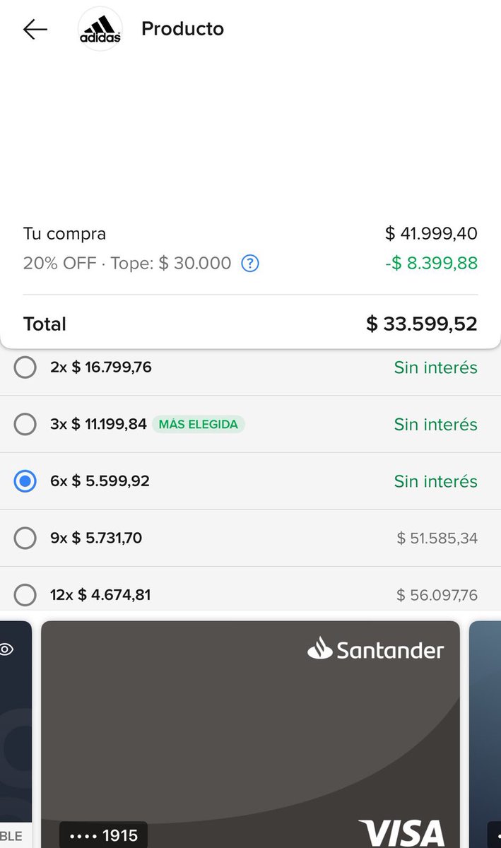 👟 ADIDAS MIÉRCOLES OUTLET 

👉🏼20% descuento en el acto pagando con mercado pago + medio pago asociado + 6 sin interés . Se acumula con rebajas 

Más tarde voy a hacer la recorrida de los miércoles y dejo fotos