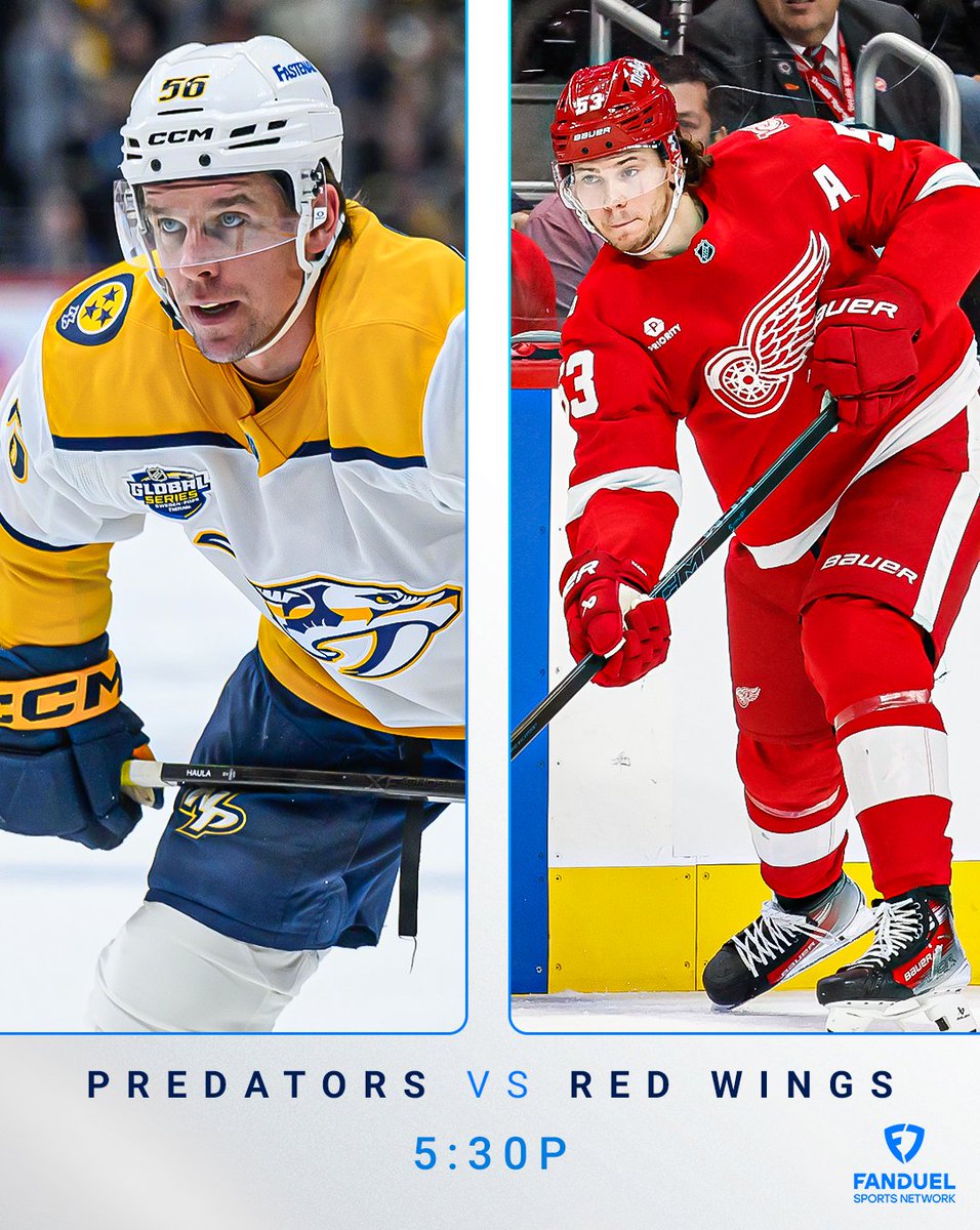 FDSN_Predators's tweet image. Gearing up for Thanksgiving Eve hockey in Detroit 🏒

@PredsNHL Live ⏰ 5:30PM on FanDuel Sports Network