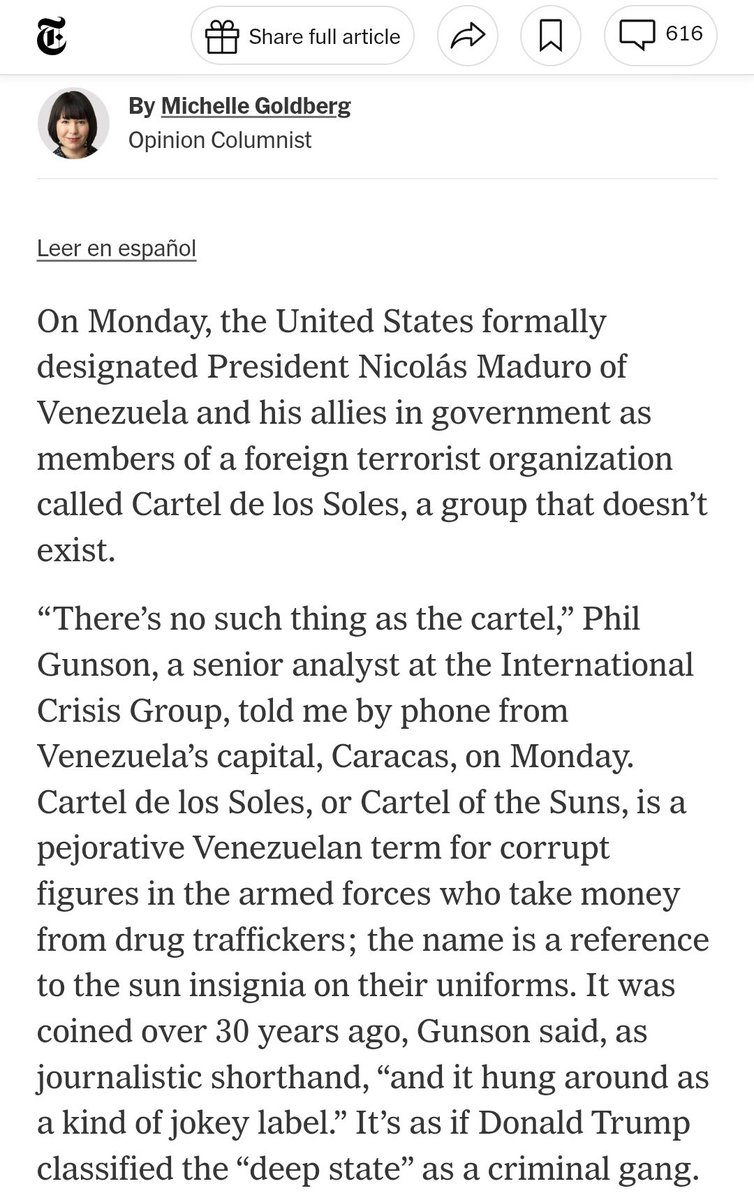 El Cartel de los Soles no existe, 🗞️<a href="/nytimes/">The New York Times</a> 👇