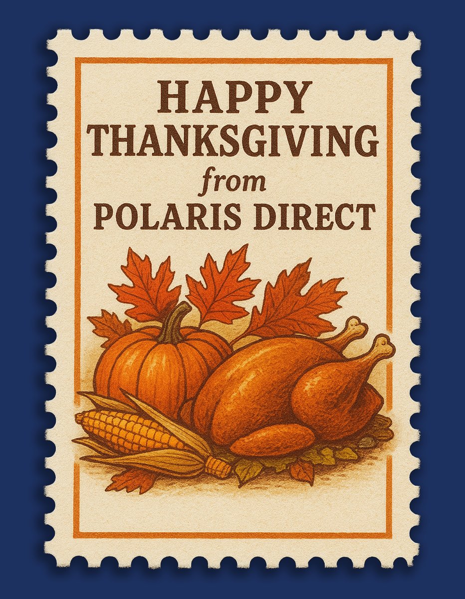 PolarisDirect's tweet image. Wishing everyone a safe and happy Thanksgiving! 🍂🦃🥧 Polaris Direct will be closed tomorrow and Friday in observance of the holiday.

#Thanksgiving #Gratitude #PolarisDirect