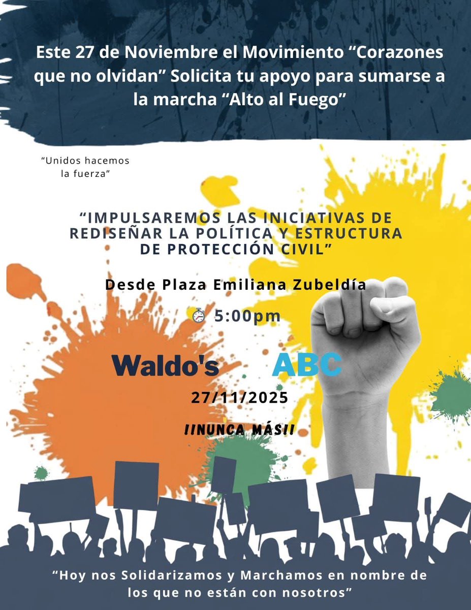 libera_radio's tweet image. #AltoAlFuego
Invitan a marcha por las víctimas de #Waldos y #GuarderíaABC, este jueves 27

El movimiento Corazones que no Olvidan, integrado por ciudadanos y ciudadanas entre ellos estudiantes universitarios, con sede en #Hermosillo, Sonora, hace una invitación y llamado a la…