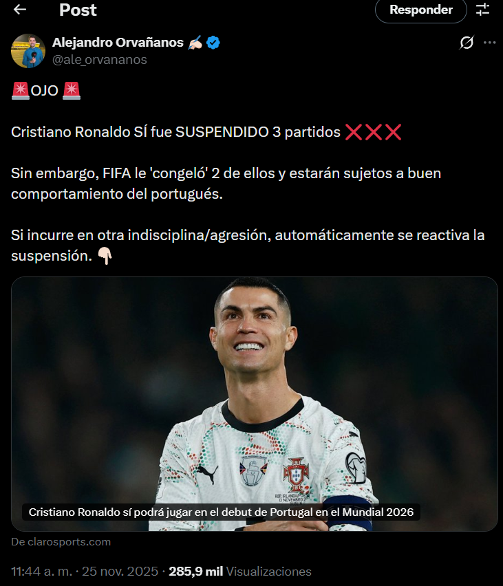 Crackbol10's tweet image. Lo NUNCA visto para favorecer a Cristiano Ronaldo, sin duda el favorito de la FIFA 🤣