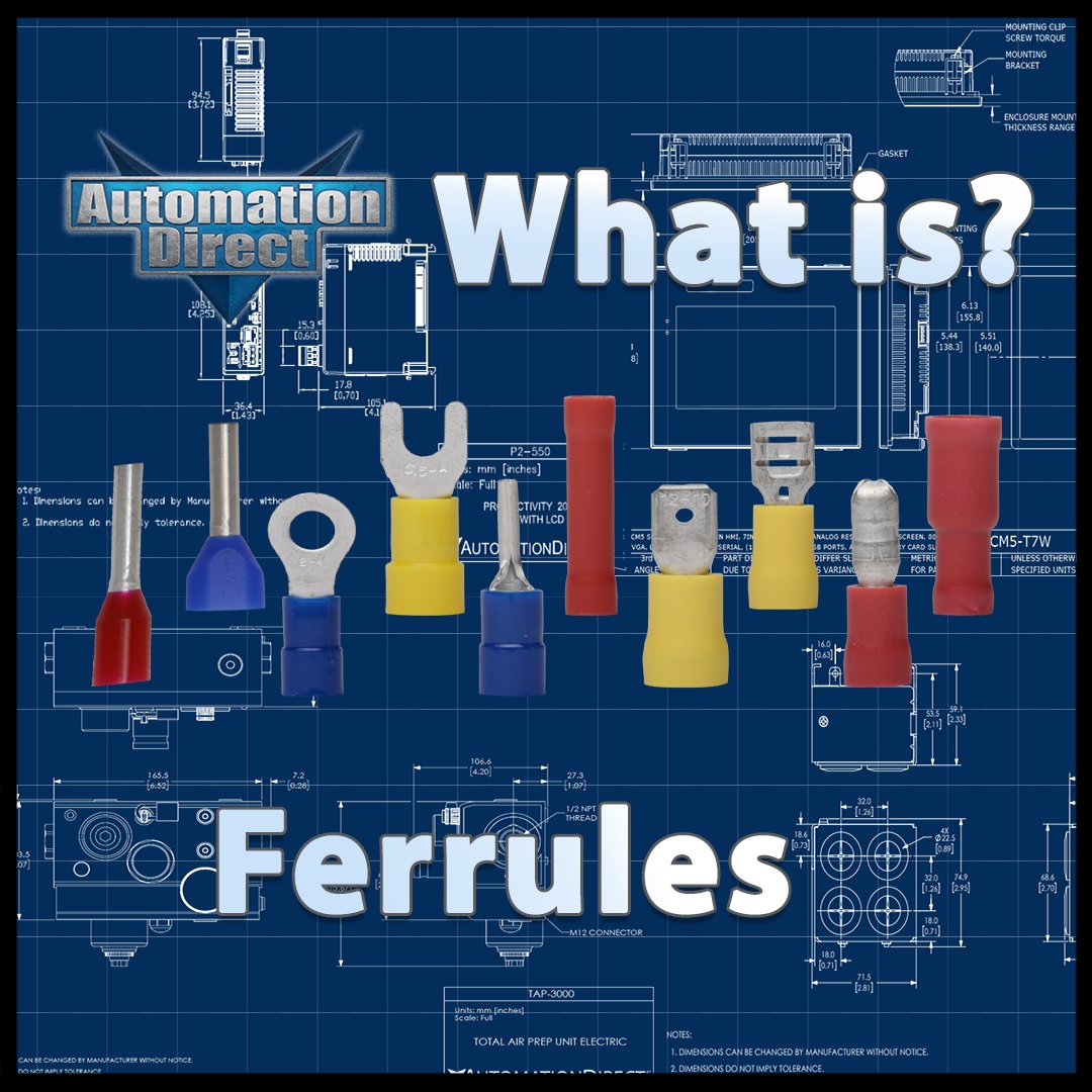 AutomationDirec's tweet image. Proper connection is important when wiring electronic devices and industrial controls. That’s why we recommend using ferrules for your electronic applications! Watch this video to learn all about ferrules, crimps and wire end connectors and how they can help you! Learn more at…
