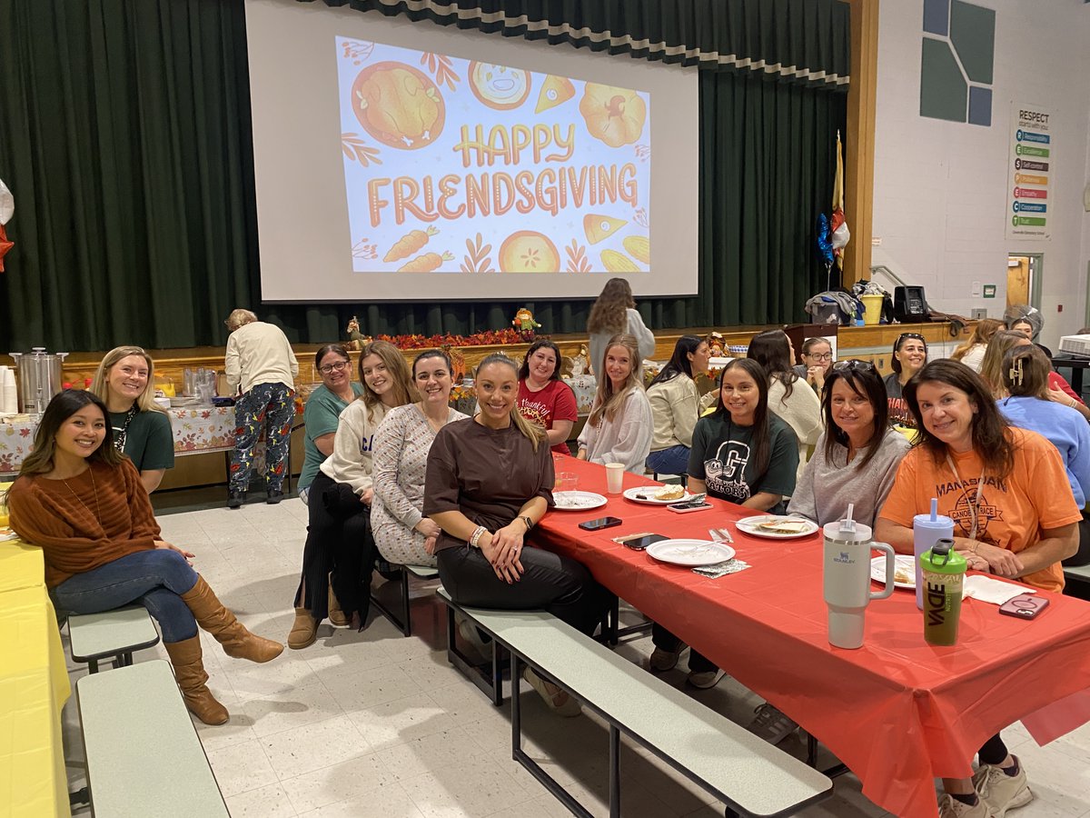 HowellTwpGrnvl's tweet photo. We love our Greenville family! Staff enjoyed a Friendsgiving morning! #HTPSWellness #HTPSTalentTeams https://t.co/WCMWU84iKq