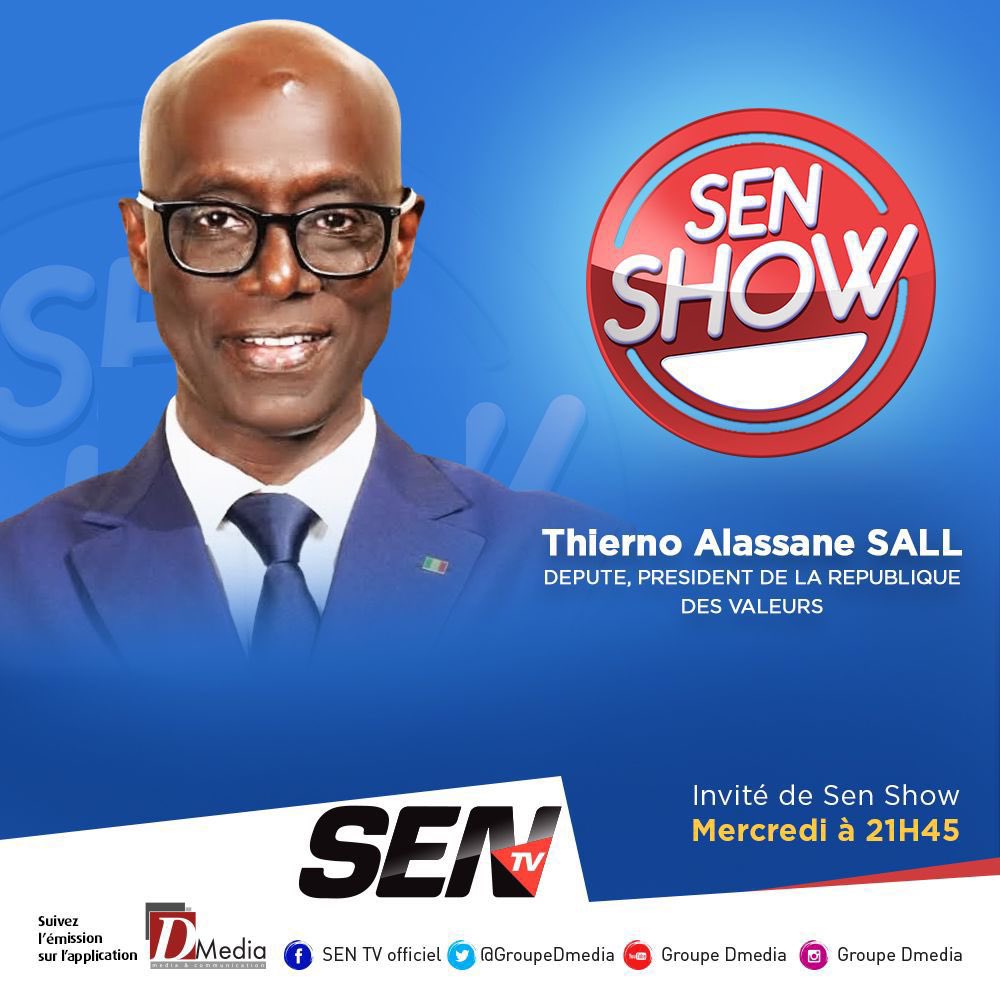 Chers compatriotes,

Retrouvez-moi ce soir à 21h45 sur la SenTV, dans l’émission Sen Show.