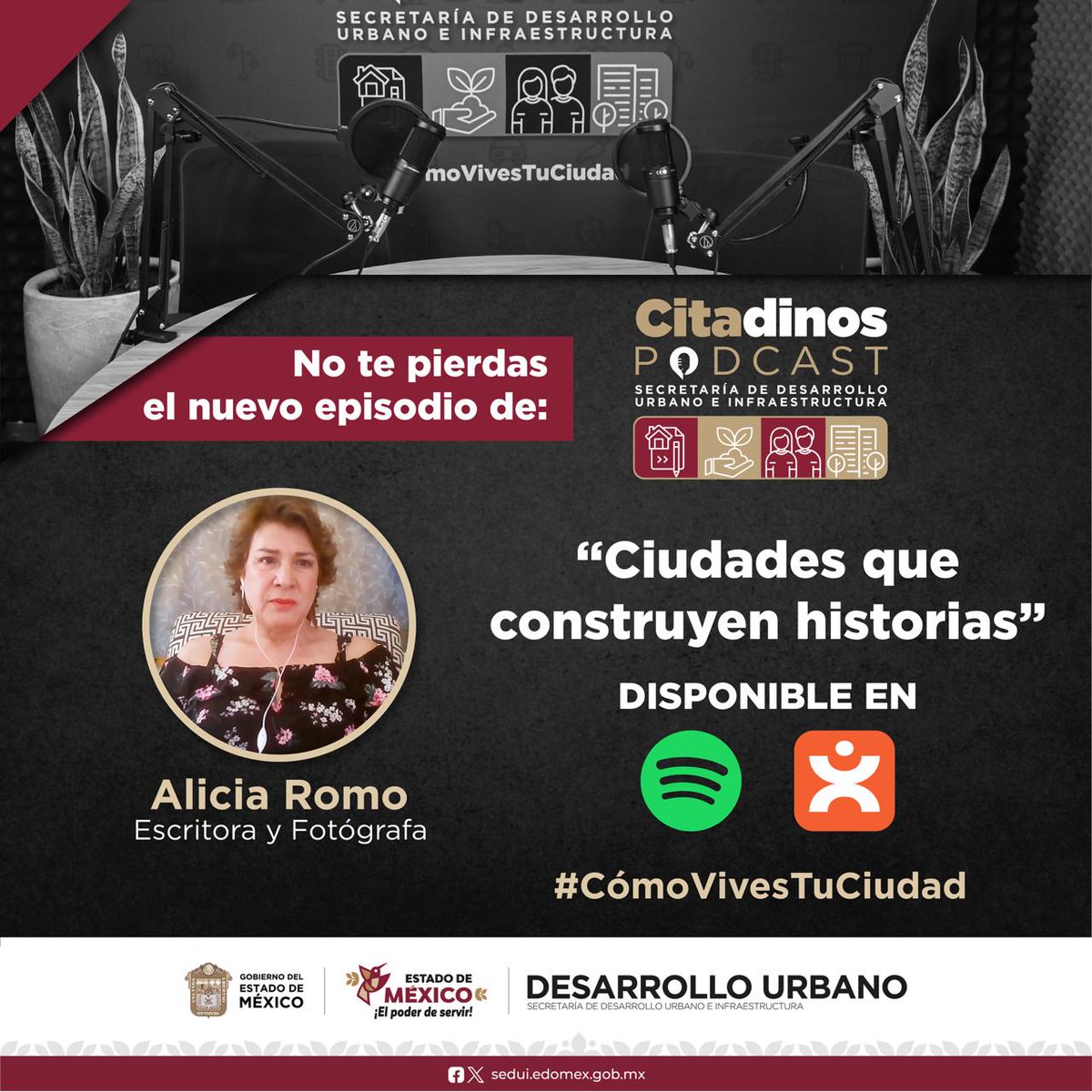 SEDUIEdomex's tweet image. Las ciudades también se leen y se retratan.
Acompáñanos en el nuevo episodio de #CitadinosPodcast con Alicia Romo y descubre cómo se construyen historias desde el espacio público. 
Dale play ▶️ bit.ly/4p2UNXB
#CómoVivesTuCiudad #ElPoderDeServir