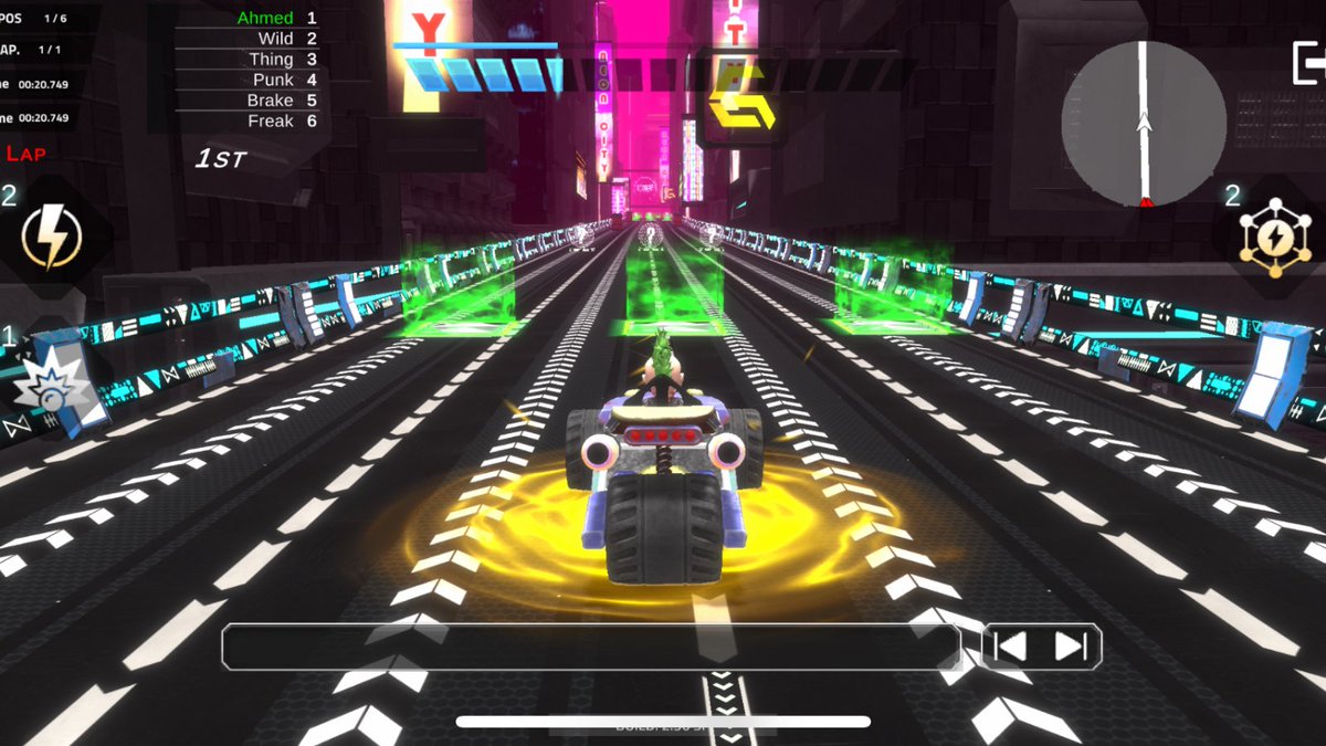 Gamearound's tweet photo. New tracks. New challenges. ⚡

Here’s a first look at the updates we did on Cyber City in Mad Kart Racing - developed &amp; published by Gamearound. Ready to race the future? 🏁

#RacingGame #Gamearound https://t.co/7p5w568GQN