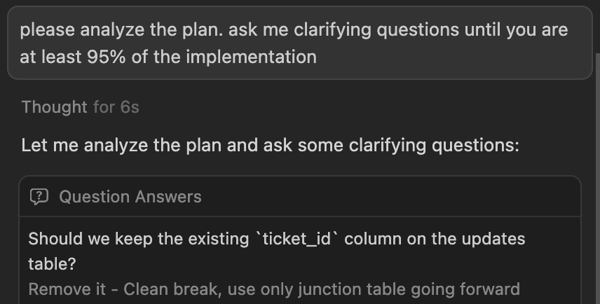 Plan mode is incredible. Opus 4.5 is insane.

But you should still add this prompt right after the initial plan and questions.

It makes a ridiculous difference.
