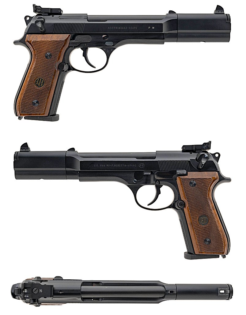 U.S. Military Beretta M9-P Competition model.