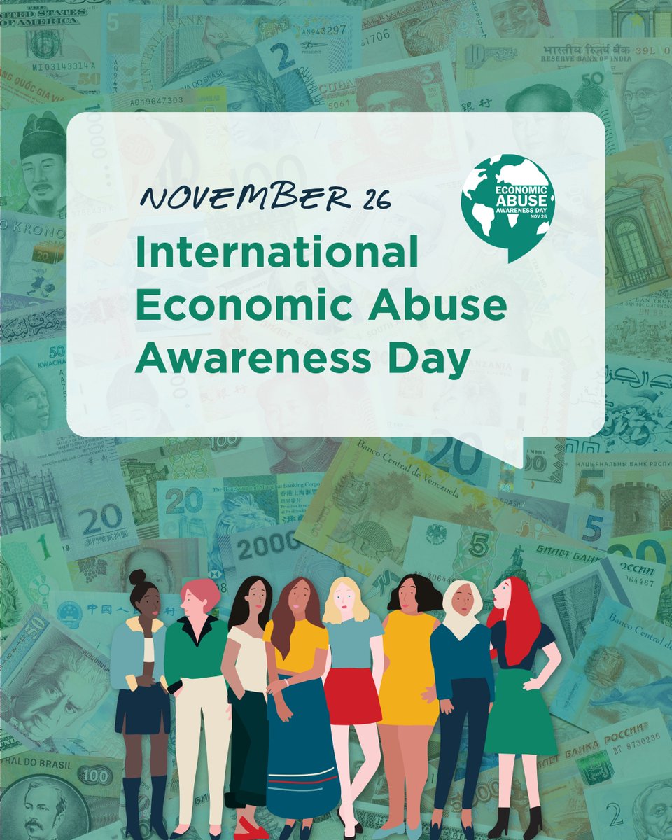 SagesseCalgary's tweet image. Today is International Economic Abuse Awareness Day. Economic abuse is form of #CoerciveControl that traps survivors in cycles of fear, debt and dependence. Join the movement and learn more: bit.ly/48pmtyP  
#HelpUsRise2025 #EndEconomicAbuse  #EconomicAwarenessDay25
