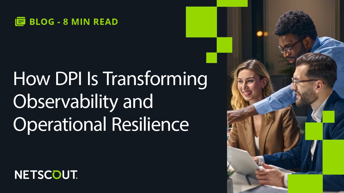 NETSCOUT's tweet image. ❌ Dashboards aren’t observability.
✅ Deep Packet Inspection is.

Most tools give you summaries. Deep packet inspection gives you the truth about every packet, every detail, in real time.
Why settle for surface-level metrics when resilience depends on depth?

If you’re leading…