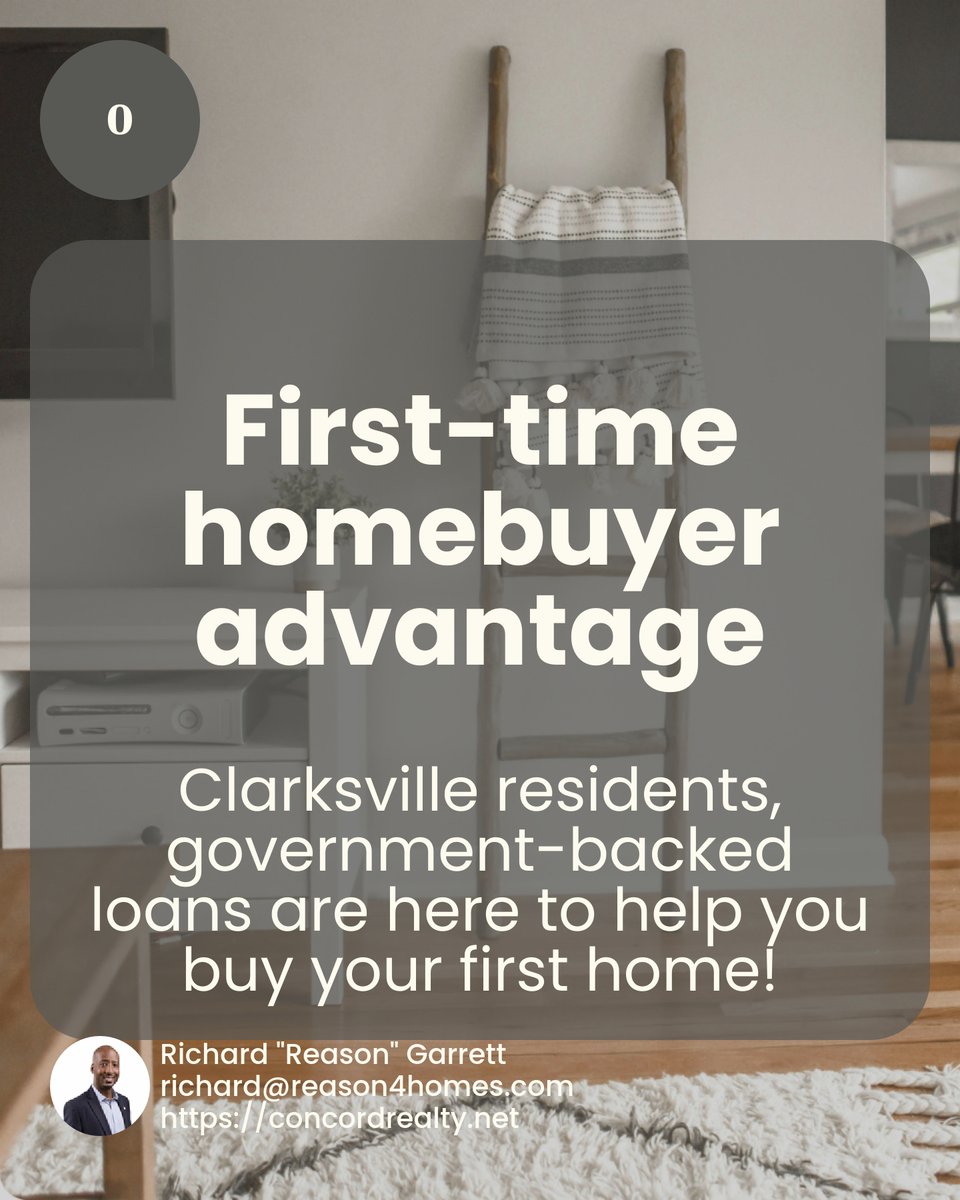 Reason1041's tweet image. 🎉 First-time homebuyers in Clarksville: Did you know there are government-backed loans designed just for YOU? 🚀 From low down payments to flexible credit requirements, they could be your ticket to homeownership. Want to know more? Let's chat! #ClarksvilleHomes