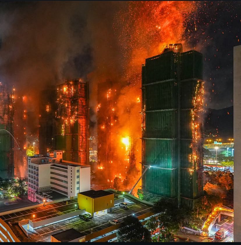 SaiSandeepTalks's tweet image. 💔 Tragedy in Tai Po, Hong Kong
A devastating fire at Wang Fuk Court claims 13 lives, injures many, and leaves chaos behind 🔥🏢
Our hearts are with the victims &amp;amp; their families 🕊️🙏

#HongKongFire #TaiPo #NeverForget #PrayForHongKong