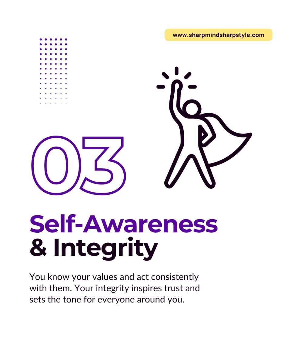 sdhillon08's tweet image. You might not realize you’re already leading with strength until someone points it out 😊

SHARP™ leadership is about clarity, resilience and staying true to your values, not titles.
You may be closer to SHARP™ than you think 💎✨

Find your style → sharpmindsharpstyle.com