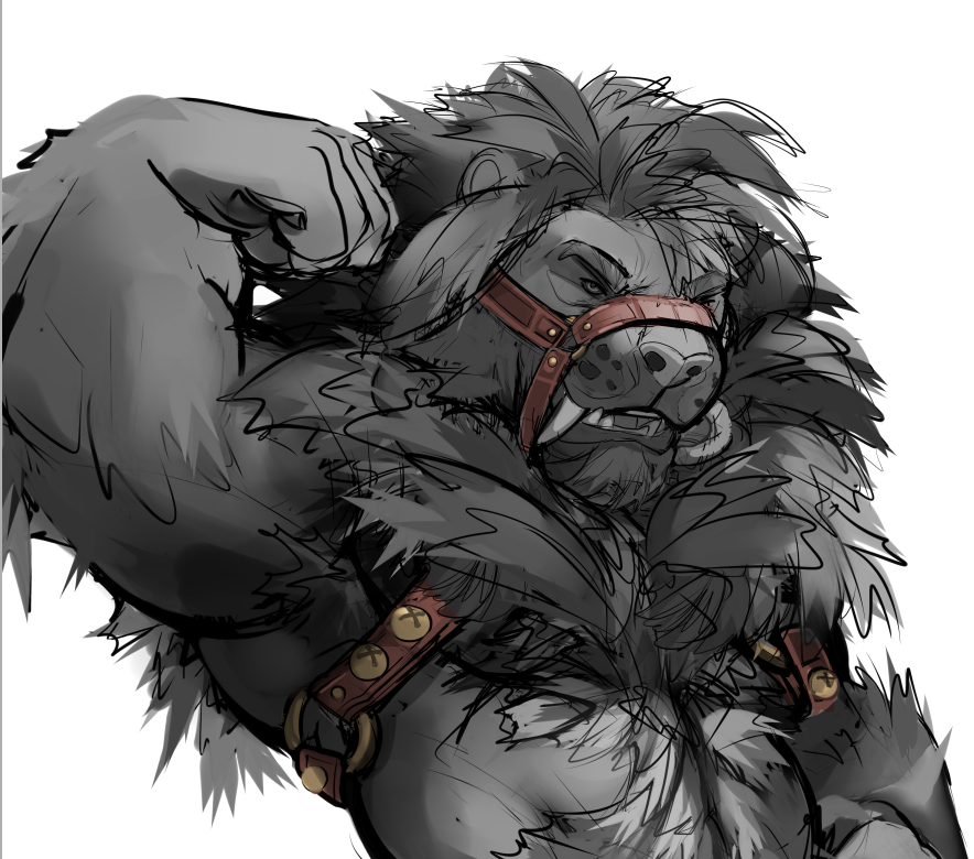 carvarior's tweet image. I love the process of drawing lion manes