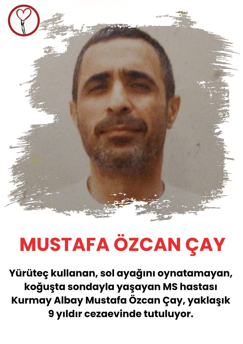 Yusufbatur68's tweet image. Yaşlı, ağır hasta ve bakıma muhtaç insanların hapishanelerde ölüme terk edilmesi adalet değil, zulümdür.
Uğur Öztaş’tan Ayşe Solak’a kadar onlarca insan yaşam mücadelesi veriyor.
Tedavi haktır, özgürlük haktır.

AğırHastalar TutukluOlmasın