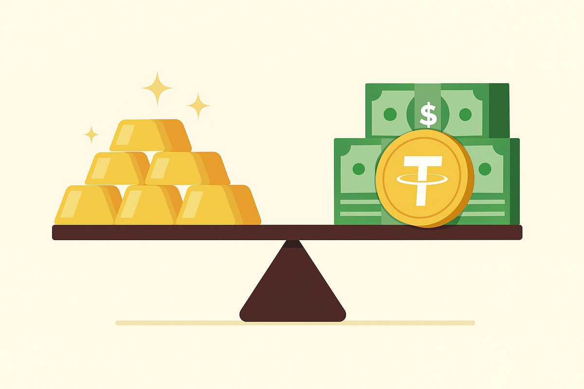 Tether Is the New Gold-Backed Dollar

In 1971, the United States abandoned the gold standard, ending the era in which the dollar was directly backed by metal reserves. More than half a century later, Tether appears to be reviving that concept — but within the realm of