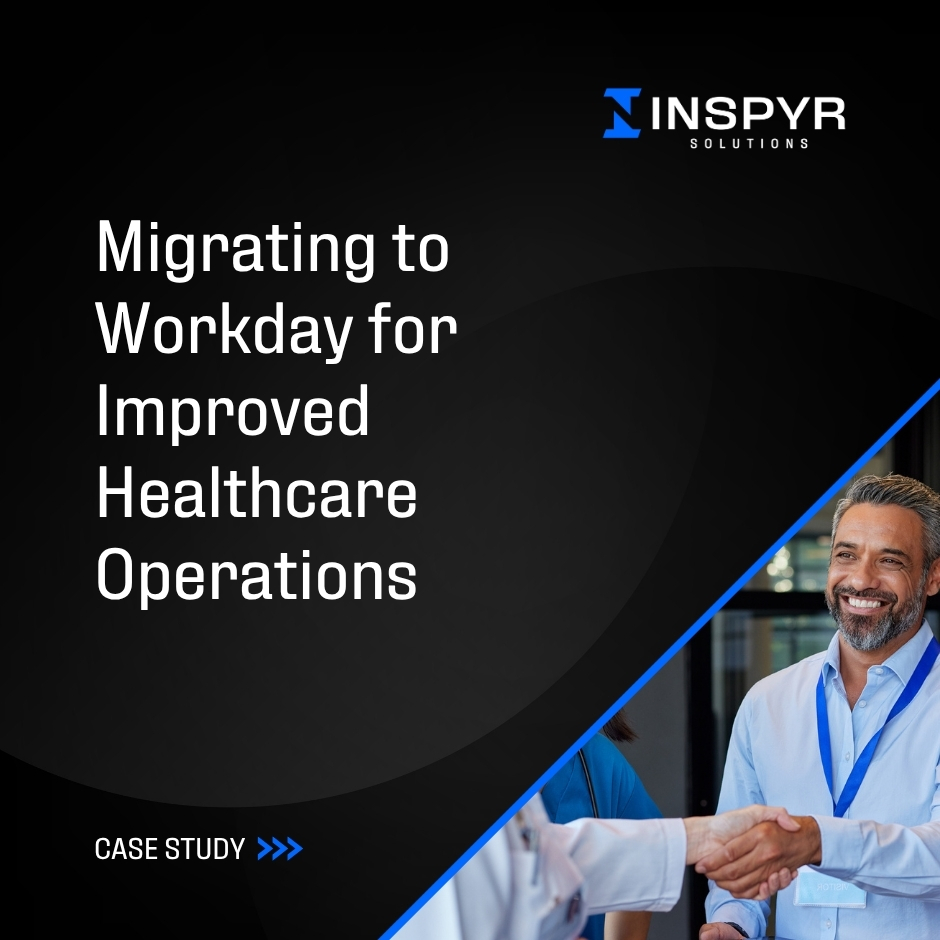INSPYRSolution's tweet image. A university medical center sought to modernize its systems by migrating from its legacy enterprise resource planning (ERP) software to #Workday. They chose INSPYR Solutions as an implementation partner to provide expertise and support: inspyrsolutions.com/casestudy/migr… #WorkdayPartner