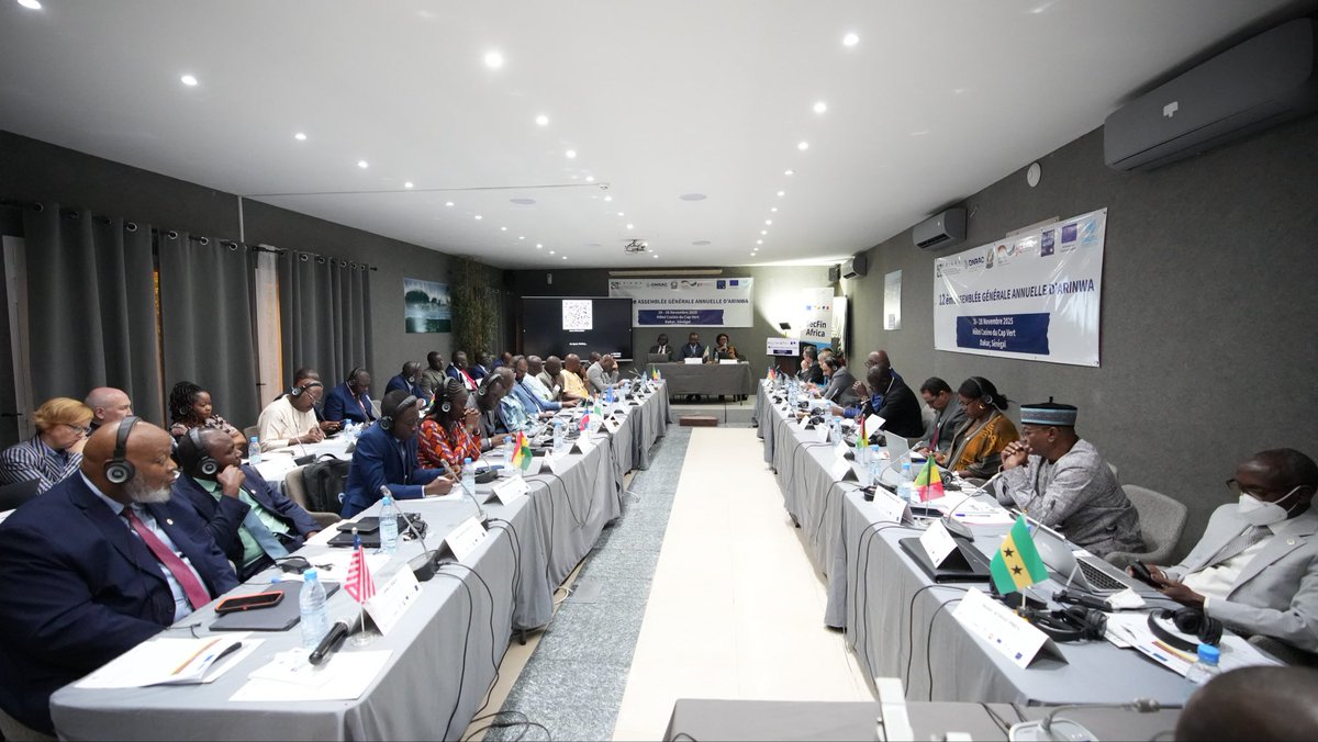ONRACSenegal's tweet photo. Le Réseau ARINWA tient sa 12ᵉ Assemblée Générale annuelle à Dakar, (26-28 nov 2025), sous la présidence de M. Mor NDIAYE, Directeur général de l’ONRAC et Président d’ARINWA. Un moment clé pour renforcer la coopération régionale en matière de recouvrement des avoirs criminels. https://t.co/3SDlphroaD