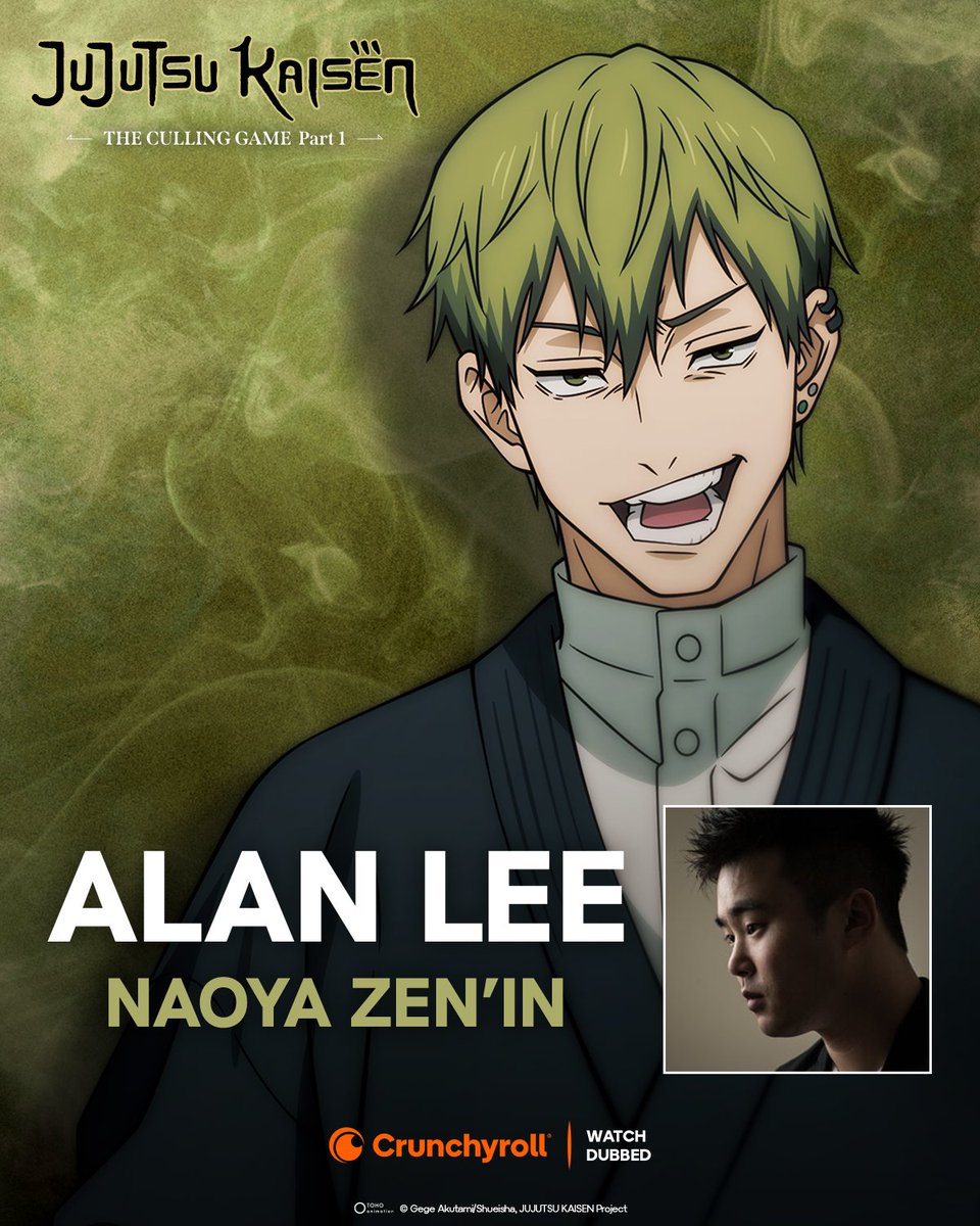 Alan Lee joins the cast of JUJUTSU KAISEN Season 3, streaming on <a href="/Crunchyroll/">Crunchyroll</a> in January 2026.
