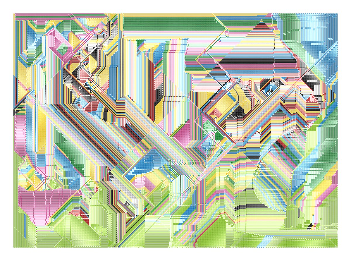 CCDDBB's tweet image. Plottable Mess #225

#javascript #plotterart #plottertwitter #generativeart #genart #digitalart #abstractart #graphicart #nftart