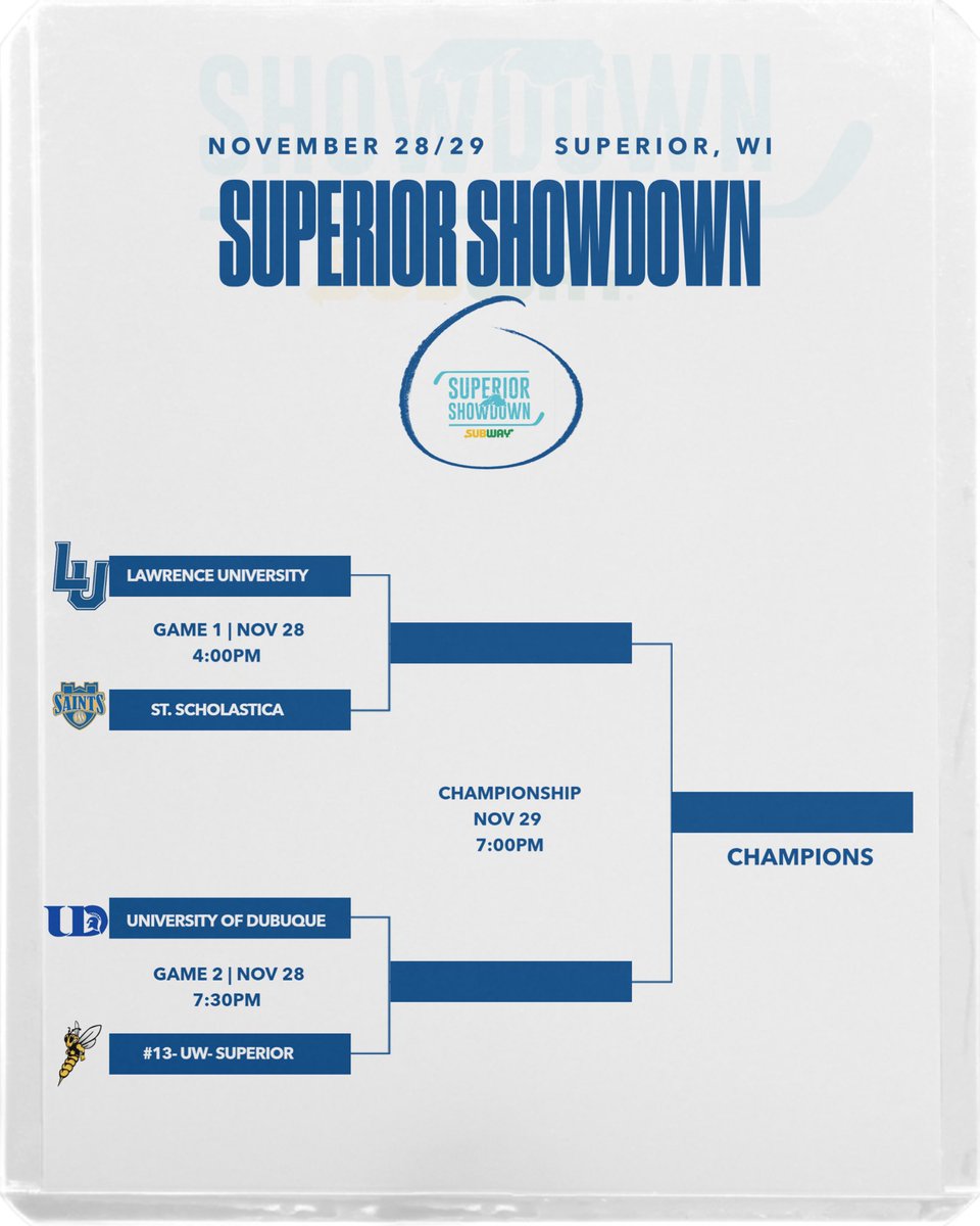 The Spartans are geared up and ready to head North for the Superior Showdown in Superior, WI! The Spartans take on #13 UW-Superior at 7:30PM on Friday evening. #UDHockey