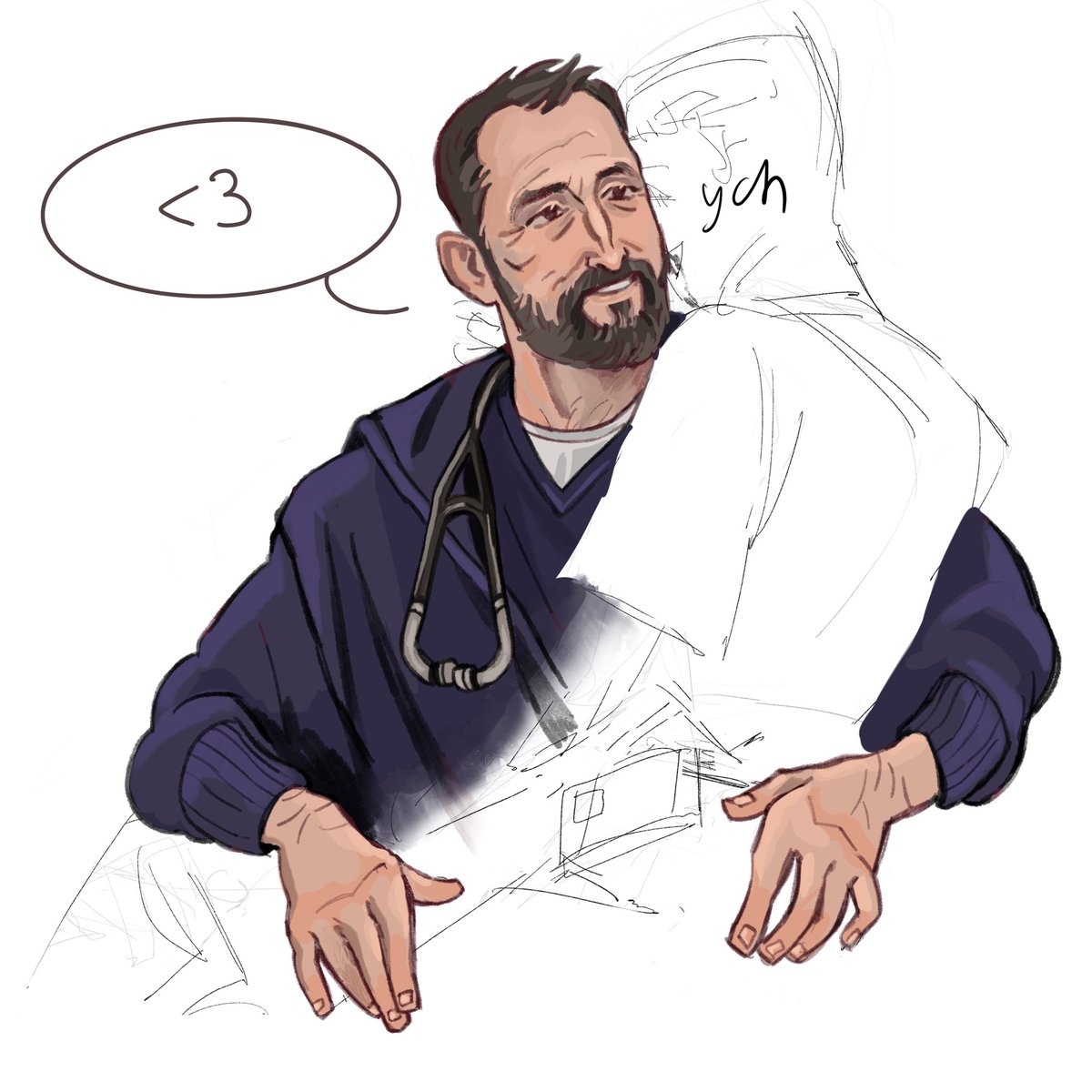 krarapivos's tweet image. Well, I’m kinda scared posting this. My first attempt making an open collab(?) soooooo
Feel free to draw your pittsonas or just huckleberry with my dr Robby, I m inviting you (manipulatively) 
#whitaker #thepittfanart #denniswhitaker #hucklerobby #thepitt #artcollab #opencollab