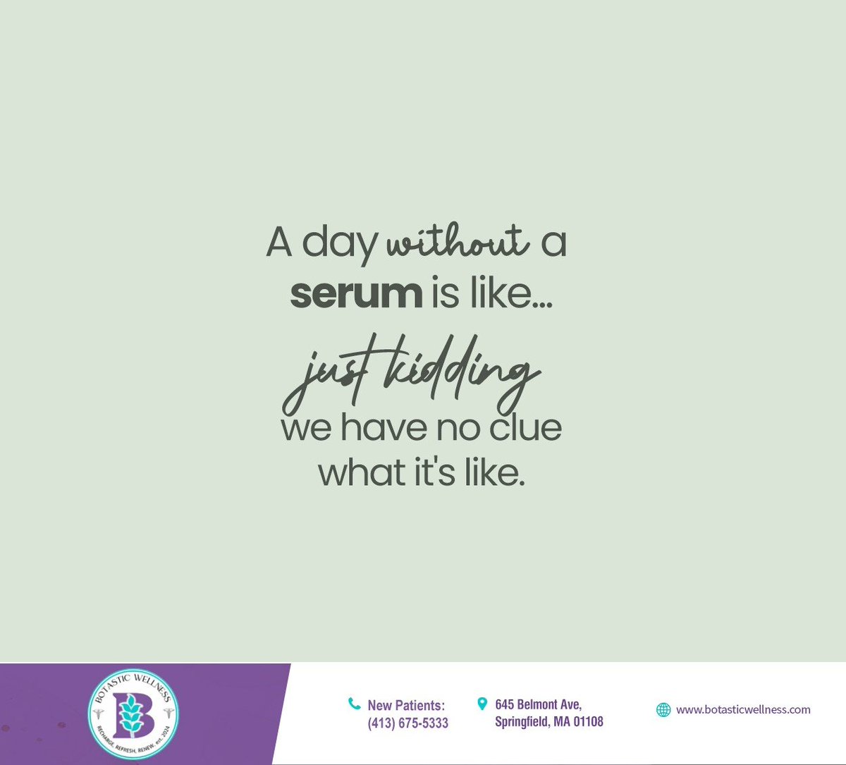 BotasticW's tweet image. You skipped what now? Go straight back home and put your serum on. #skincare #justforfun #facialserum #BotasticWellnessCenter #Springfield #MA