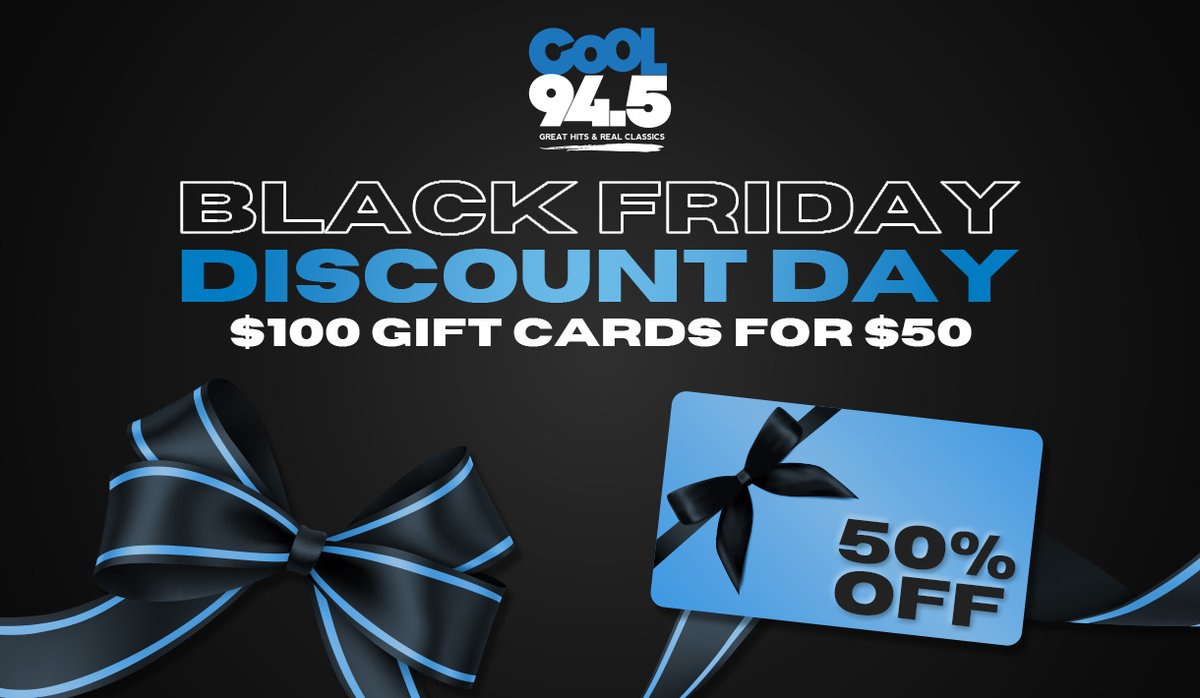 Our Black Friday Discount Day is tomorrow, starting at 9am!
wingham.coolradio.ca/gift-card-deal…