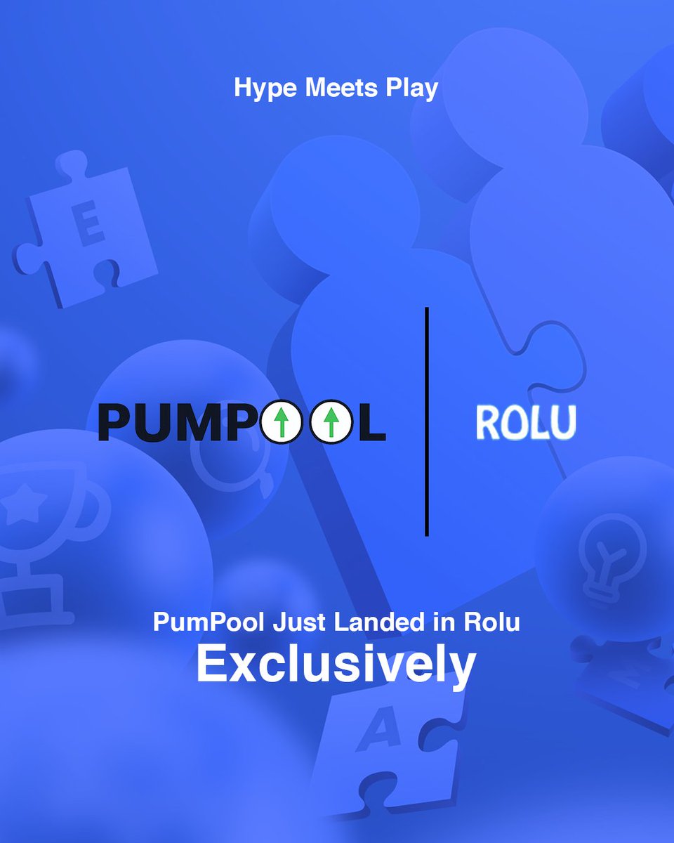 PumPool (<a href="/pumpoool/">PumPool</a>) is already inside Rolu ‼️

Show us how deep your PumPool knowledge goes!
Only here, only for you.

Ready to play?
Let the pumps begin 📈
#WorldApp
#PumPool 
#Rolu