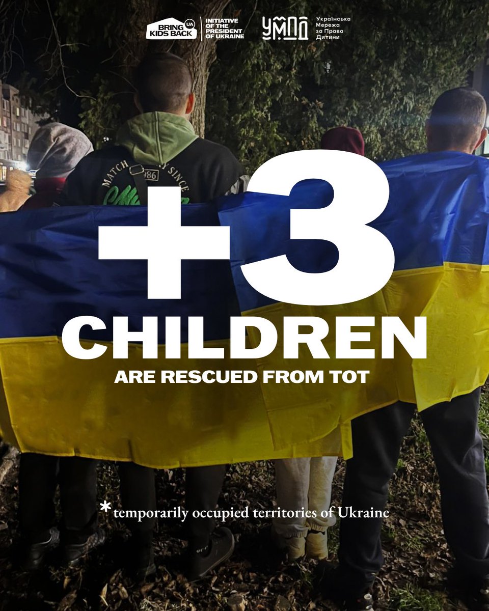 Three more Ukrainian children have been brought back from temporarily occupied territories as part of the President of Ukraine’s Bring Kids Back UA initiative, thanks to the support of the Ukrainian Child Rights Network.

🔹Seventeen-year-old Denys was rescued by the Ukrainian
