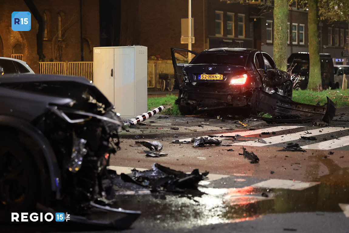 Forse aanrijding met veel schade en twee gewonden