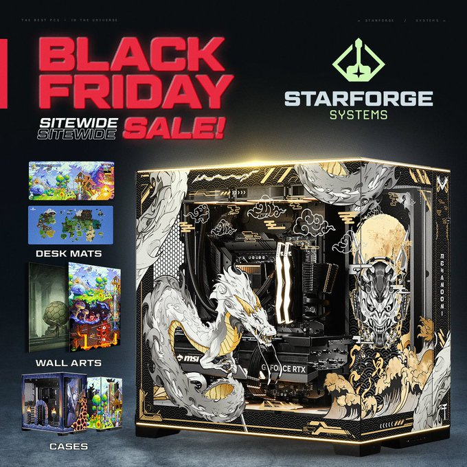 MathilExists's tweet image. Black Friday PC Sale Now Live!! Up to $1000 Off Everything! starforgepc.com/Mathil1
Had my Starforge for close to 2 years I think? Still handling PoE 1/2 like a champ and lookin good while doing it