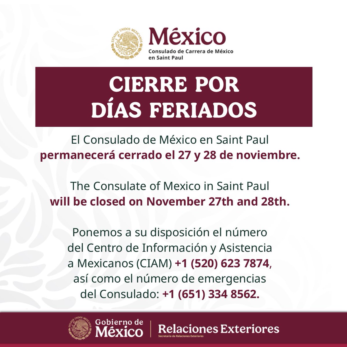 ConsulMex Saint Paul (@consulmexstpaul) on Twitter photo 