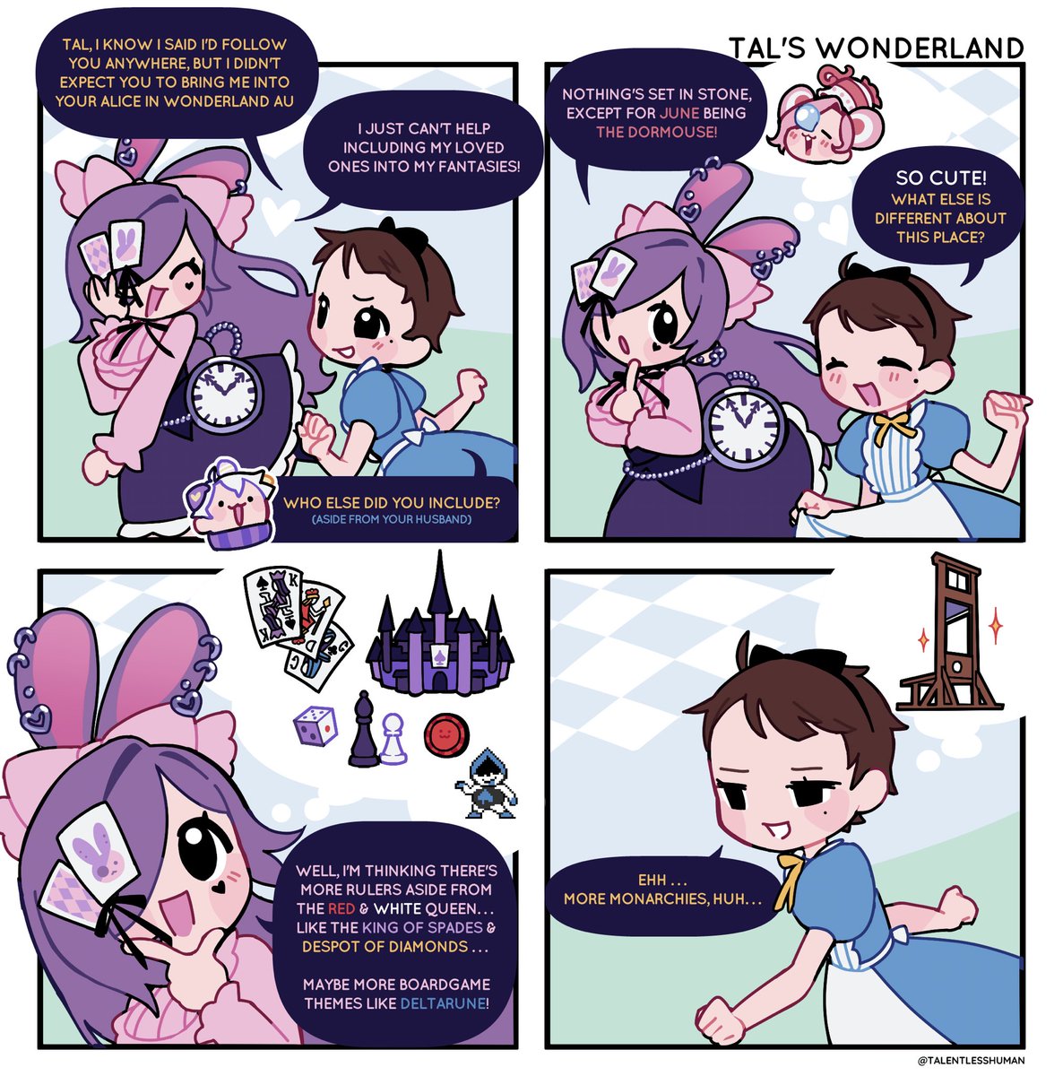 talentlesshuman's tweet photo. Alice in wonderland AU https://t.co/BFdpkFcdmC