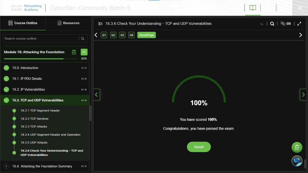 sudosheggs's tweet image. ☑️ day 51/100 of my cybersecurity journey.

knocked off modules 15&amp;gt; attacking the foundation. #100DaysOfCyberSecurity

@ireteeh @TemitopeSobulo @segoslavia @cyberjeremiah @real_nuelOj @Cyblackorg