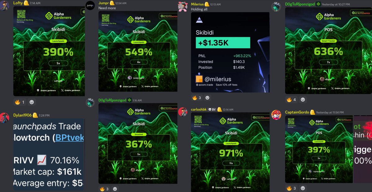 Daily harvest from our holders using <a href="/agsniperbot/">AG Sniper Bot</a> 🚜

$skibidi $billy $pos = 💰