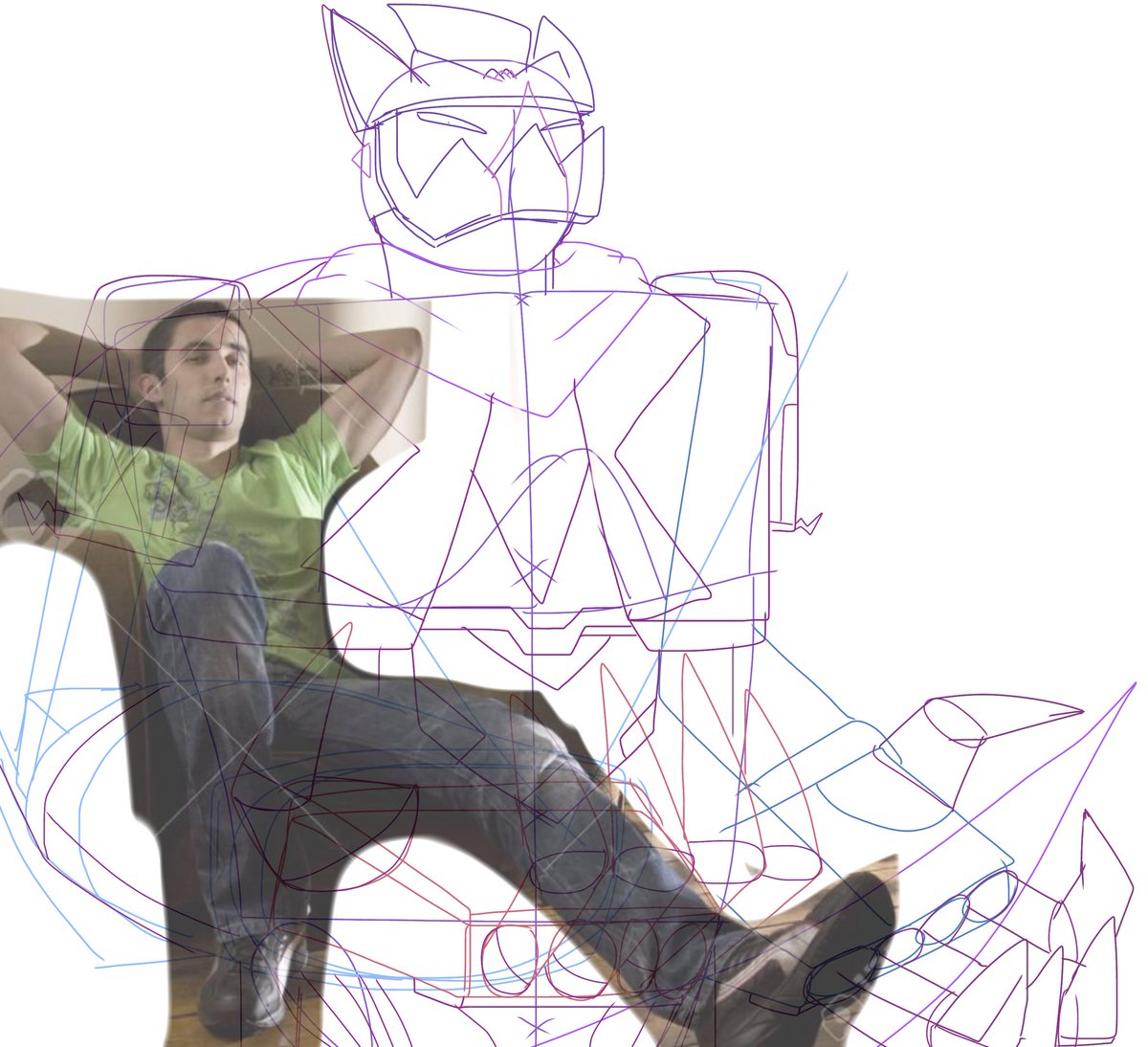 BotraRobot's tweet image. very early WIP of da marvel oc’s maybe i’ll finish it this time