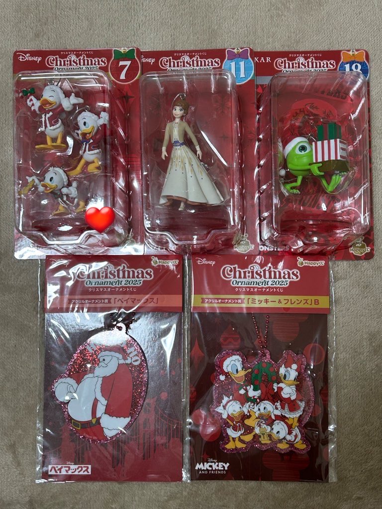 譲渡】ディズニー Happyくじ クリスマスオーナメントくじ 2025 他 譲