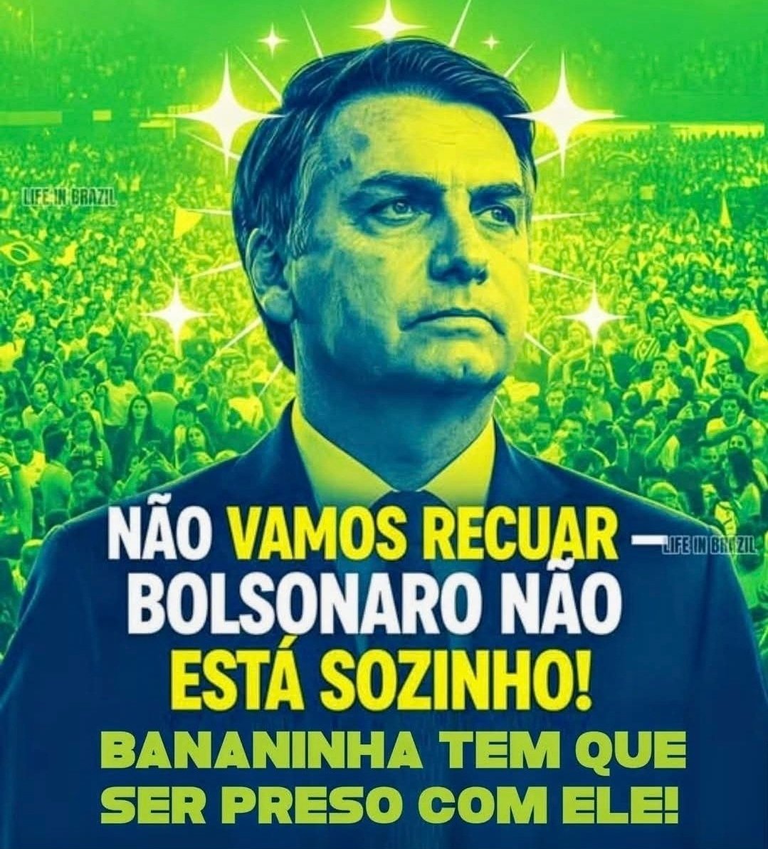 <a href="/BolsonaroSP/">Eduardo Bolsonaro🇧🇷</a> Ué, mas ameaçar todo um país por causa do bandido do teu pai preso tem outro nome agora, é bananinha?!? Te manca!!! Cadê toda a sua valentia de poucos dias atrás, hein? Se for chorar, manda áudio!