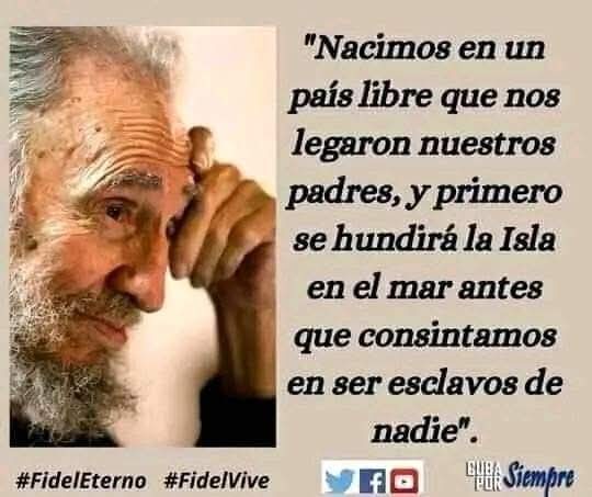 🇨🇺 Fidel dio la orden, la vida nuestra en ella.
#100AñosConFidel