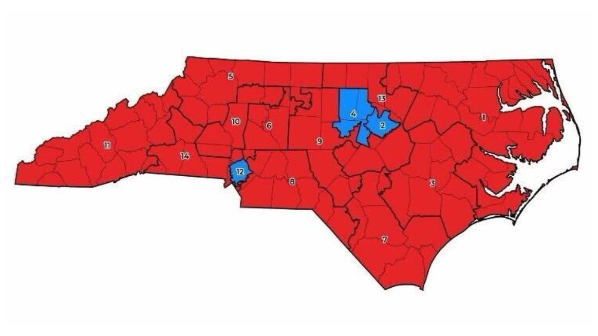 EricLDaugh's tweet image. 🚨 BREAKING: In a massive victory, judges have GREENLIT the 2026 North Carolina Congressional map that FLIPS a blue seat red

EVERY state controlled by Republicans must redistrict, especially Indiana and Florida in the coming weeks.

NO HOLDING BACK! 🇺🇸