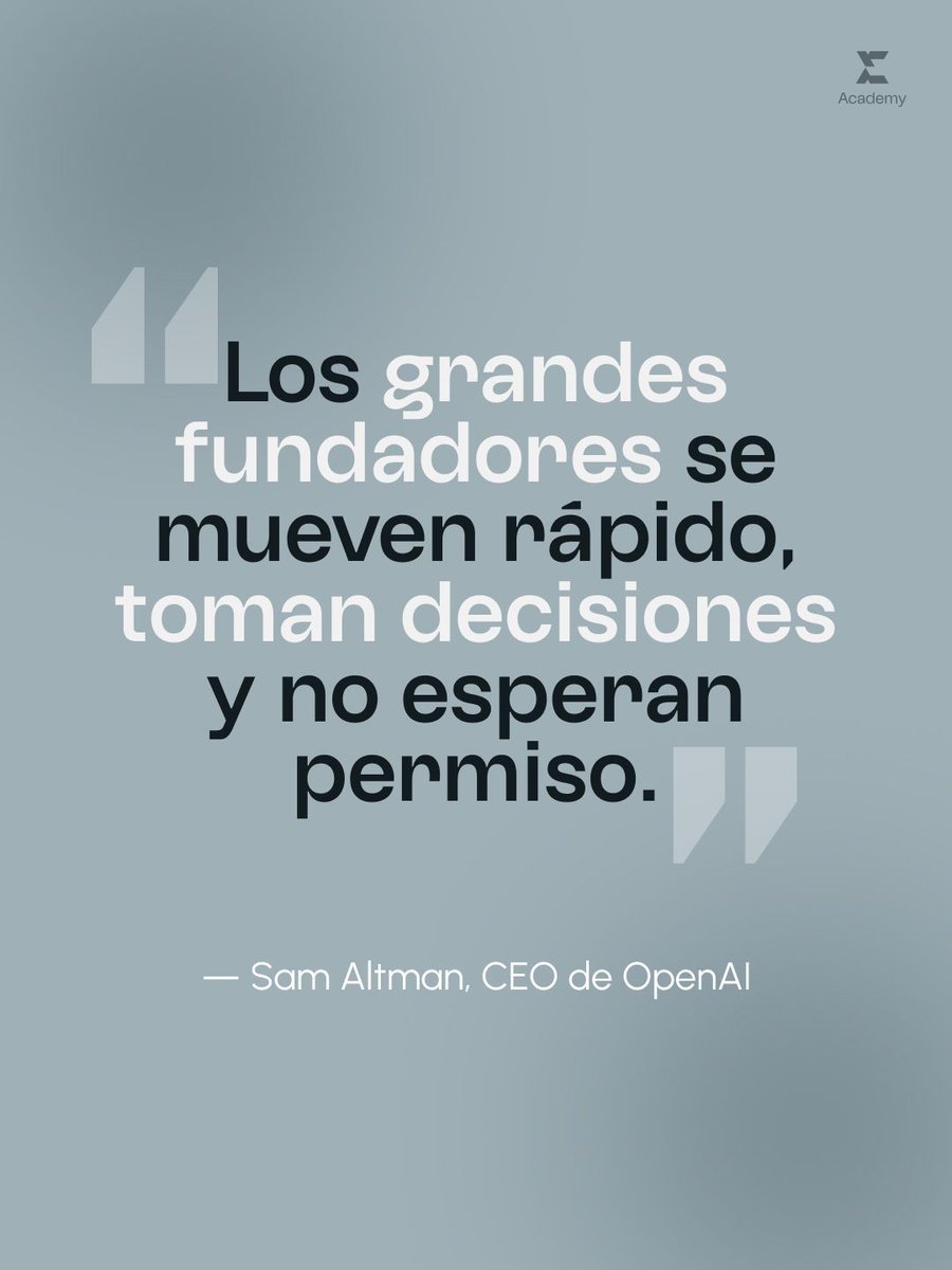 AtlasInvAcademy's tweet photo. Avanzan, prueban, fallan, ajustan… y vuelven a intentar.

La velocidad NO es improvisación.

La velocidad es claridad, enfoque y valentía para decidir sin miedo a equivocarse.

#MentalidadDeCrecimiento #Emprendimiento #Liderazgo #Productividad https://t.co/Hg5fXvYbUi