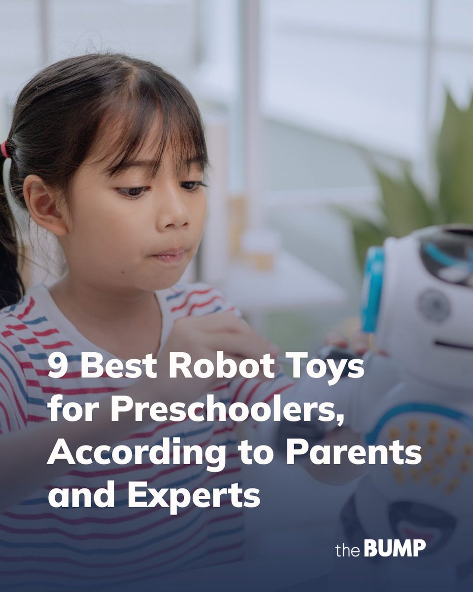 thebump's tweet image. From interactive robot dogs to smart bots and build-your-own kits, an expert weighs in on the best robot toys for toddlers and preschoolers &amp;gt; thebump.visitlink.me/849GTa