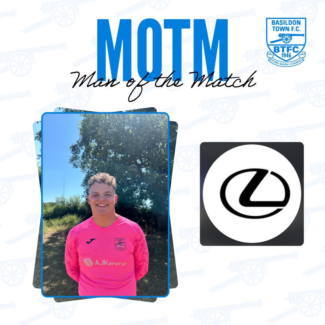 Goal keeper, Joe Durrant our MOTM 2nd game in a row! Brilliant performance and well deserved💙 
Great performance tonight from the boys, winning on 5-4 on penalties VS Hutton FC🥅
Sponsored by Lexus Woodford! 💪