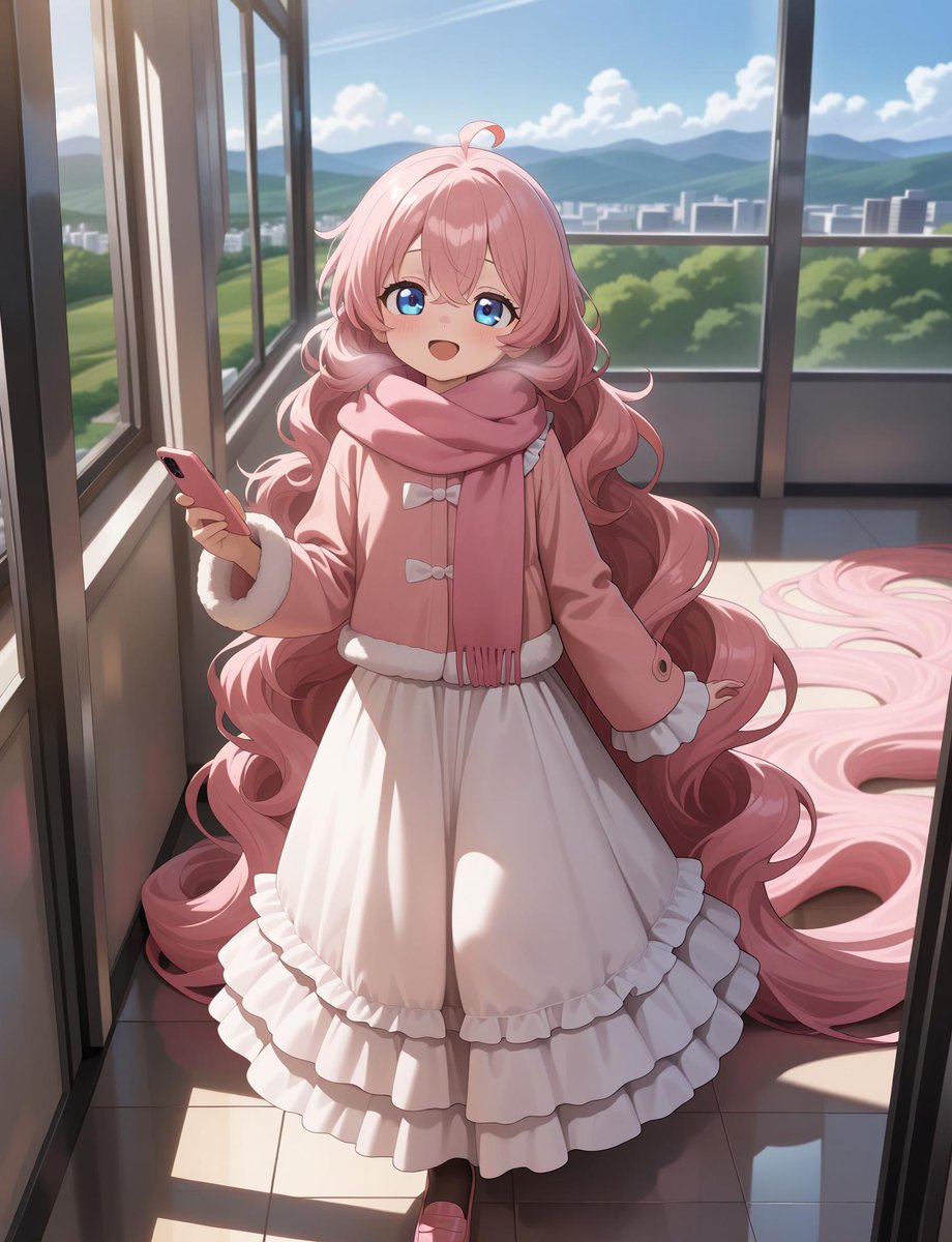 おはようございます.ᐟ.ᐟ☀️°+♡:.(っ&gt;ω&lt;c).:♡
今日もよろしくね💕♪⸜(* ॑꒳ ॑*  )⸝♡｡❀.*ﾟ
#春山ももか　#AIart   #AIイラスト
#初リプ・初絡み・時差リプ大歓迎